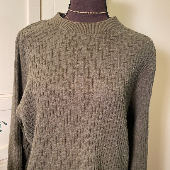 Sage Green Oscar De La Renta Sweater - Picture 3 of 8